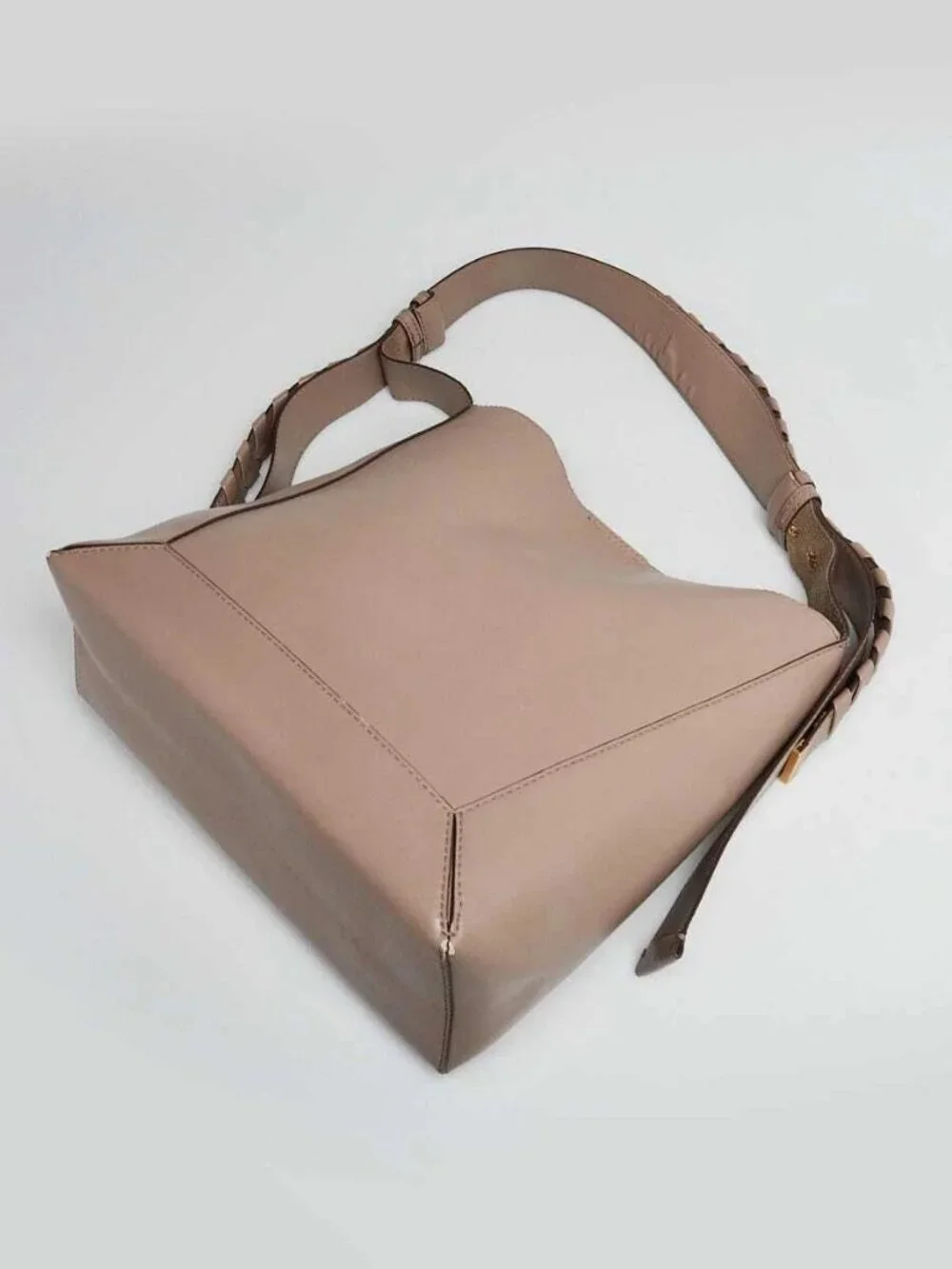 Stella McCartney Grey Faux Leather Medium Hobo Bag - Picture 3 of 12